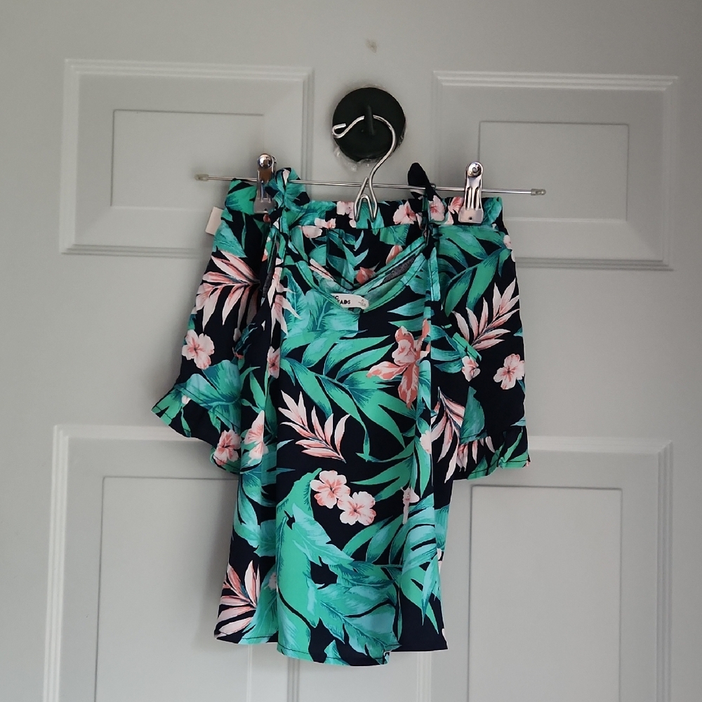 Tropical Floral Print Shorts